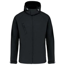 Levehető kapucnis softshell kabát