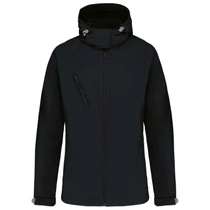 Levehető kapucnis női softshell kabát