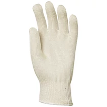 Kötött vékony fehér abralon/nylon kesztyű (vágás és kopásálló)