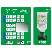 Plum szemkimosó állomás 500 ml elsősegély szemkimosóval