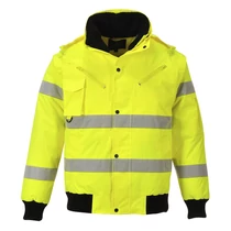 Hi-Vis 3 az 1-ben bomber kabát Yellow
