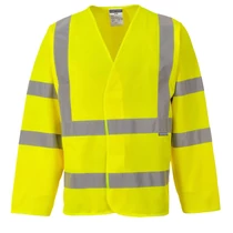 Jól láthatósági dzseki (ujjas mellény) Yellow