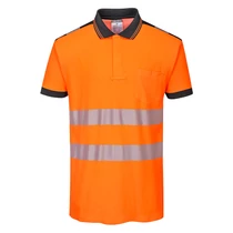 PW3 Hi-Vis pólóing S/S OrBk
