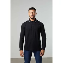 Long sleeve tipped 100 polo