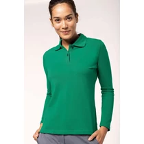 Ladies&#039; long-sleeved polo shirt
