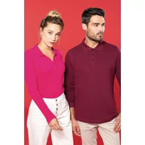 Ladies’ long-sleeved piqué polo shirt