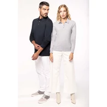 Men&#039;s long sleeved jersey polo shirt