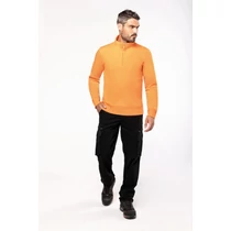 Zipped neck sweatshirt