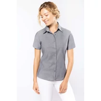 Ladies&#039; short-sleeved oxford shirt
