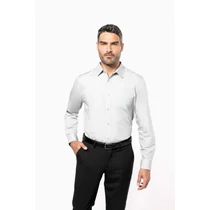 Men&#039;s long-sleeved cotton poplin shirt