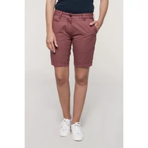 Ladies&#039; washed effect bermuda shorts