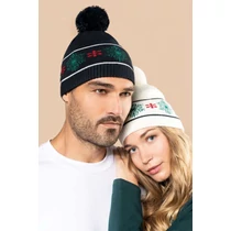 Beanie with christmas patterns