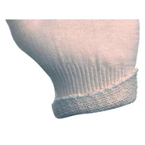 Fehér bélelt pamutkesztyű