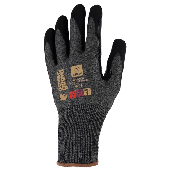 Claw Cut A9 400 Dry G18 tenyéren nitril mártott vágásbiztos kesztyű