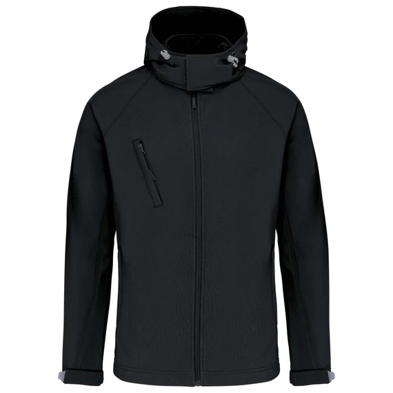 Levehető kapucnis softshell kabát