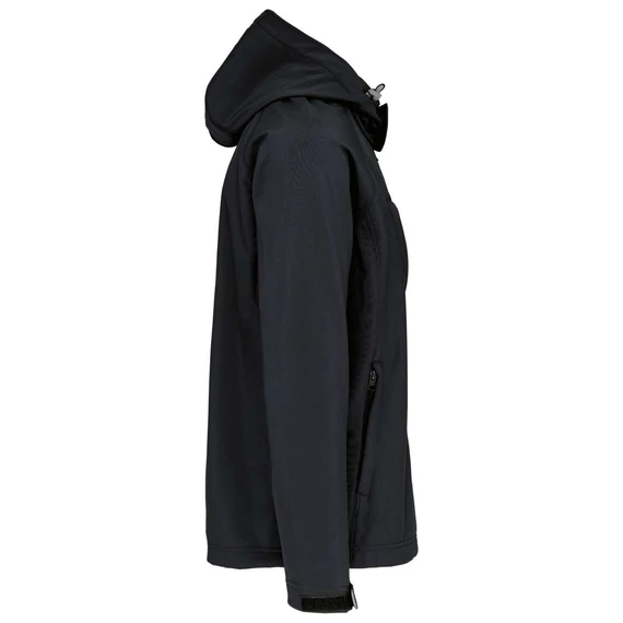 Levehető kapucnis softshell kabát