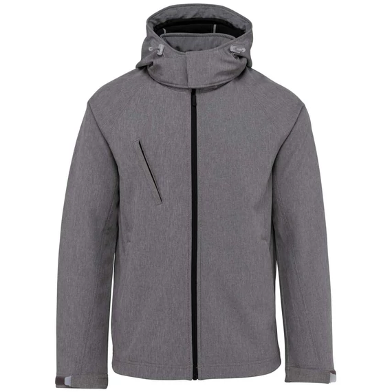 Levehető kapucnis softshell kabát