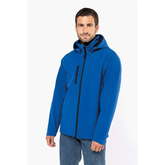 3 rétegű unisex softshell kapucnis dzseki levehető ujjal