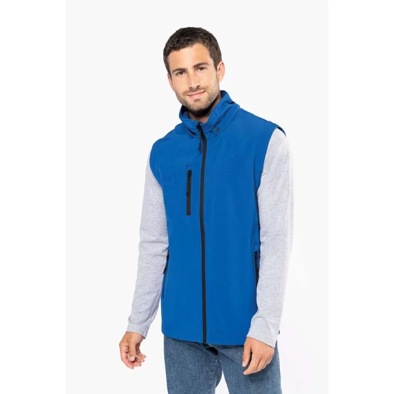 3 rétegű unisex softshell kapucnis dzseki levehető ujjal