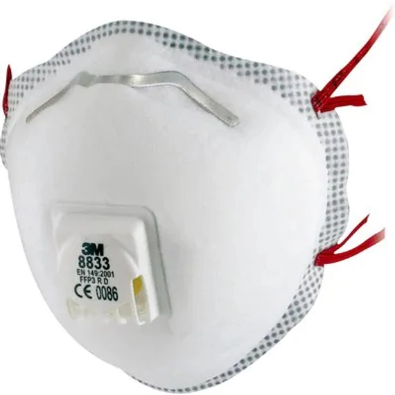 3M 8833 FFP3 R szelepes szűrőfélálarc