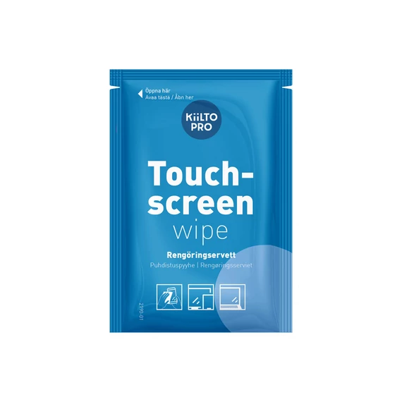 Kiilto Pro Touchscreen Wipes érintőképernyő tisztító kendő (95 darabos doboz)