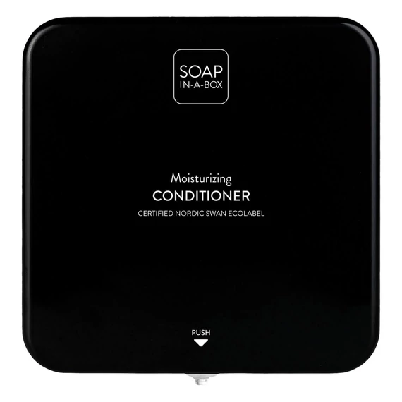 Soap-In-A-Box fényes fekete hajkondicionáló adagoló