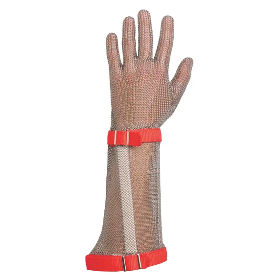 Bátmetall acélszemes kesztyű 15 cm mandzsetta