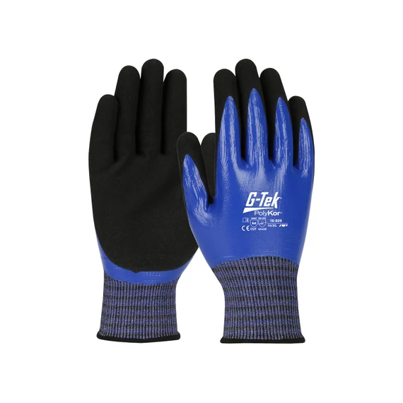 G-TEK PolyKor X7 nitril mártott kesztyű