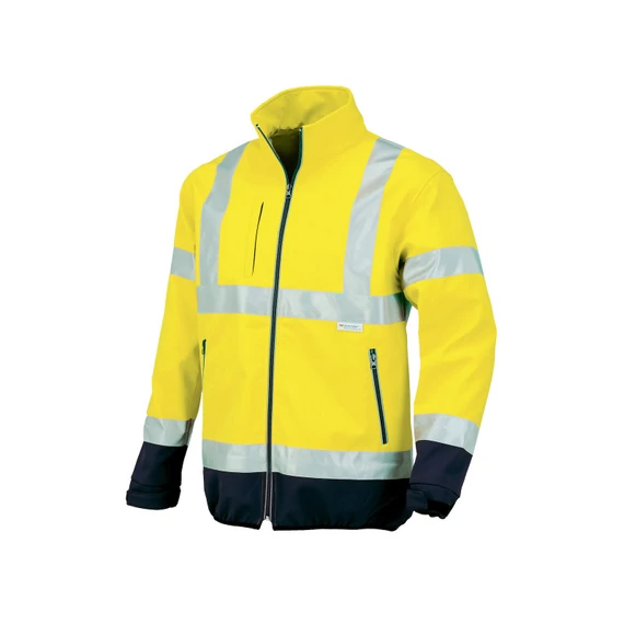 ISSALINE FLASH minősített jól láthatósági softshell kabát
