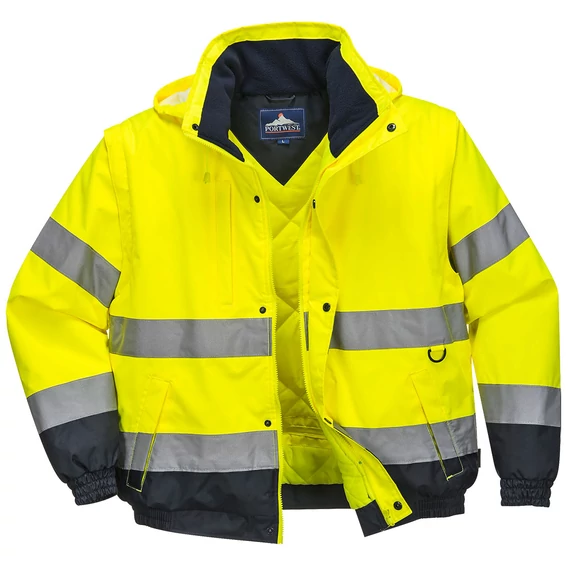 HiVis 2 az 1-ben kabát Yellow