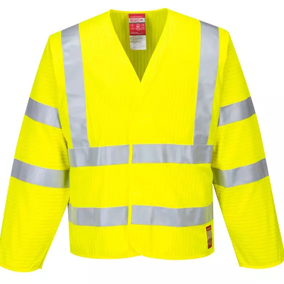 Jól láthatósági antisztatikus kabát - Lángálló Yellow