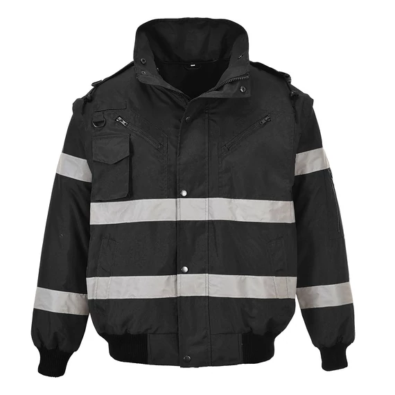 Iona 3 az 1-ben bomber kabát Black