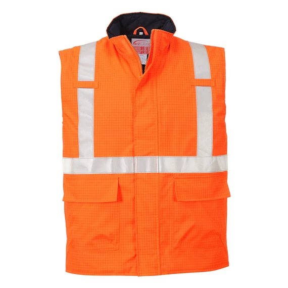 Bizflame Rain Hi-Vis antisztatikus FR mellény Orange