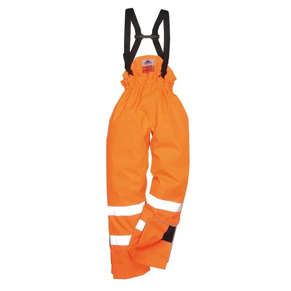 Bizflame Rain bélelt- Hi-Vis antisztatikus FR nadrág Orange