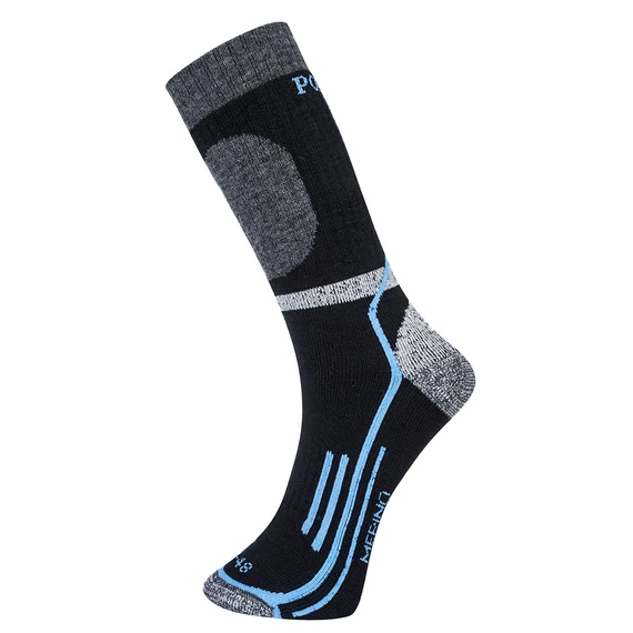 Winter Merino zokni Black