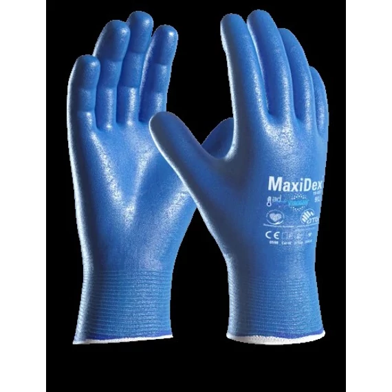 ATG® MaxiDex® és ViroSan vegy- és olajálló mártott védőkesztyű 19-007