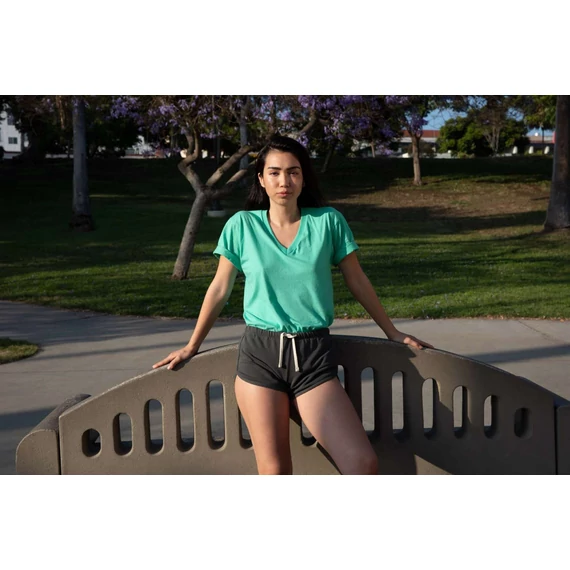 Unisex fine jersey v-nyakú póló