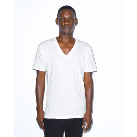 Unisex fine jersey v-nyakú póló