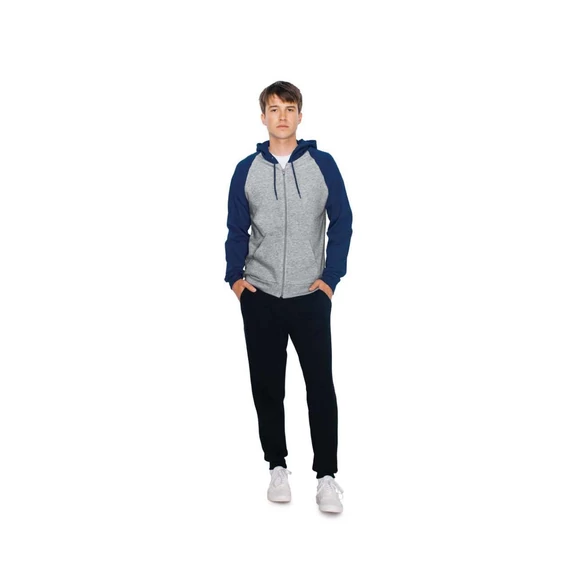 Unisex california fleece cipzáras kapucnis pulóver