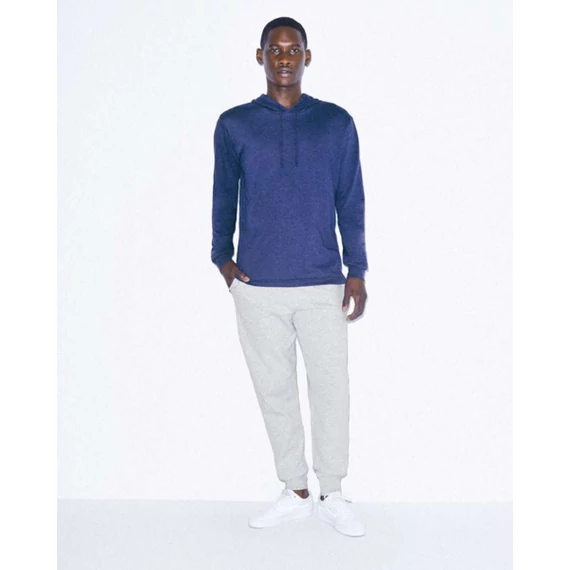Unisex tri-blend hosszú ujjú kapucnis póló