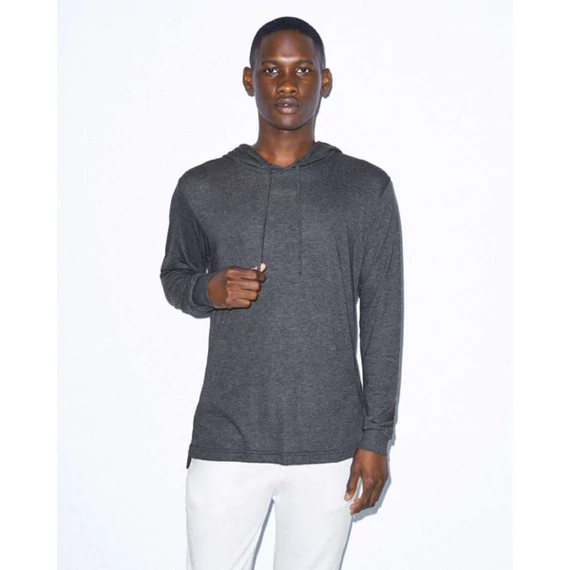 Unisex tri-blend hosszú ujjú kapucnis póló