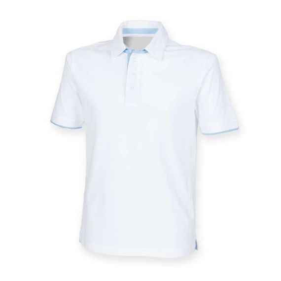 Men's contrast polo shirt