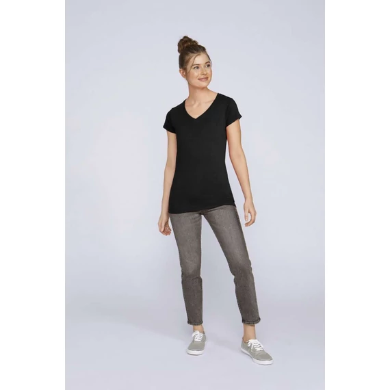 Softstyle női v-nyakú póló