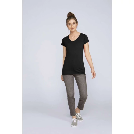 Softstyle női v-nyakú póló