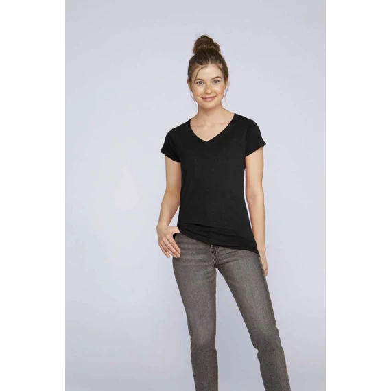 Softstyle női v-nyakú póló