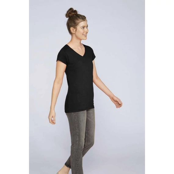 Softstyle női v-nyakú póló