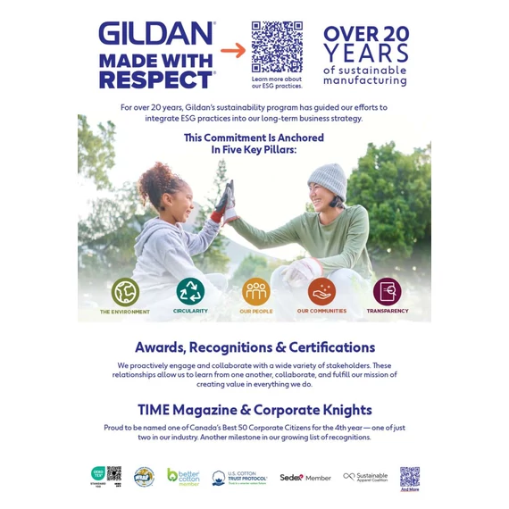 Gildan style & color guide 2026