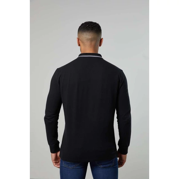 Long sleeve tipped 100 polo