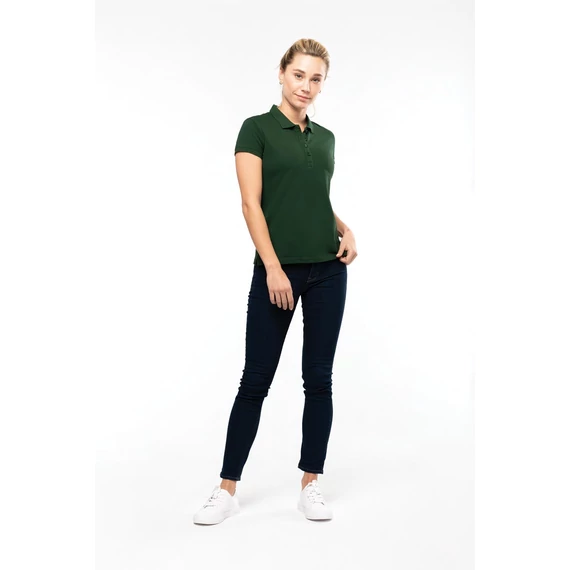Ladies’ short-sleeved piqué polo shirt