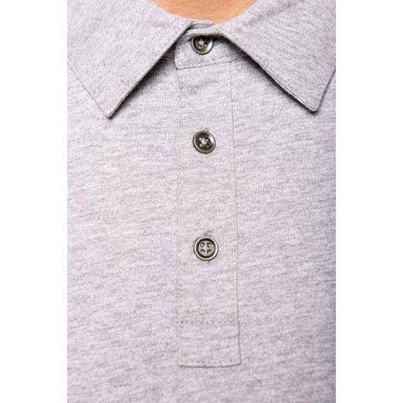 Men's short sleeved jersey polo shirt